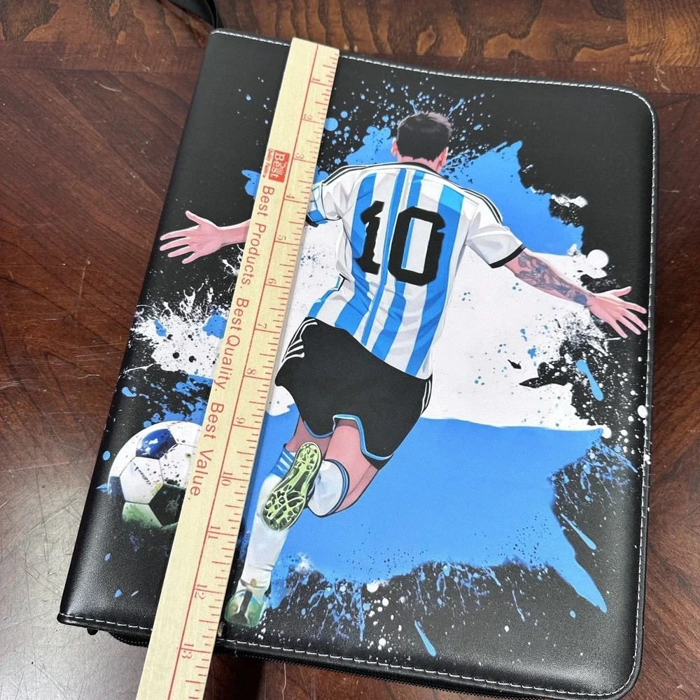 NEW Collectible Card Holder Soccer Theme Zip Folder
